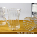 Ribbed 400 ml Teh Cup Tumbler Glass Set